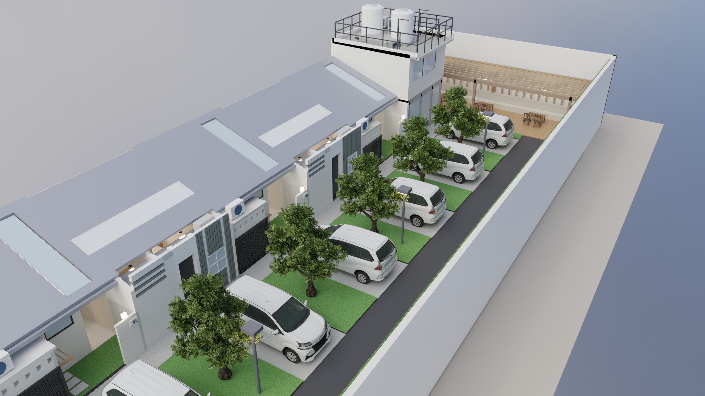 Kompleks NIN Living dari atas